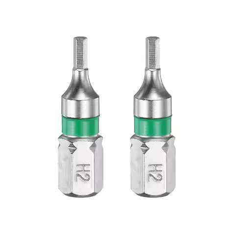 2/5/10pcs Hex Screwdriver Bit H2 H2.5 H3 H4 H5 H6 1/4" Hex Shank 25mm Magnetic Hexagonal Head S2 Ste