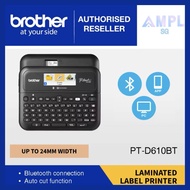 Brother PT-D610BT Label Printer Desktop Bluetooth and PC Connectable Label Printer with Colour LCD d