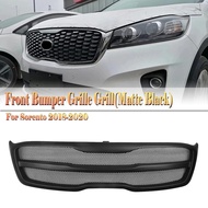 Front Grille Racing Grill For Kia Sorento 2018 2019 2020 Real Carbon Fiber/Fiberglass Car Upper Bump