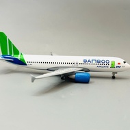 AIRBUS A320 METAL PLANE BAMBOO AIRWAYS PLANE SCALE (1:400) HIGH QUALITY BODY CAST WHEELS