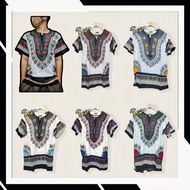Metallic Wht Dashiki TShirt Bohemian Rhapsody Boho Batik Ethnic Indian TShirt by