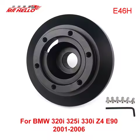 E46H Aluminum Steering Wheel Short Hub Adapter Quick Release Boss Kit for BMW Z4 Z4M E85 2001-2006