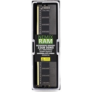 32GB 1X32GB DDR5 5600MHz PC5-44800 2Rx8 1.1V CL46 288-PIN ECC Unbuffered UDIMM NEMIX RAM Compatible 