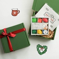 聖誕禮物組合 AOZORA 兒童滾滾石蠟筆塗鴉海報禮盒 (附提袋)