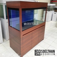 Aquarium dan Lemari 120x60x60 Minimalis READY STOCK