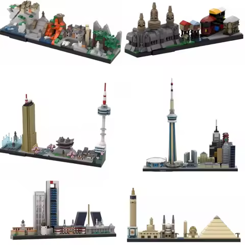 2026 New MOC City Skyline Architecture Bruges Toronto Madrid Seoul Siem Reap Siem Reap Sets Building