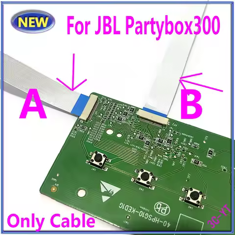 1pcs FFC FPC Button Board flex cables For JBL Partybox 300 Partybox300 Swith Board Socket Power Supp