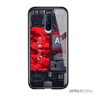 Hontinga สำหรับ OPPO R17 Pro กรณีแผงวงจร Explorer รุ่นธีมกระจกโทรศัพท์กรณีปกหลังปลอกเปลือก