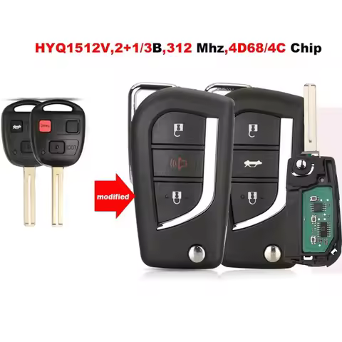 jingyuqin New Remote car key For Lexus ES300 FJ GX470 HYQ1512V LX470/570 RX300 GS300 IS200 Car Key 3
