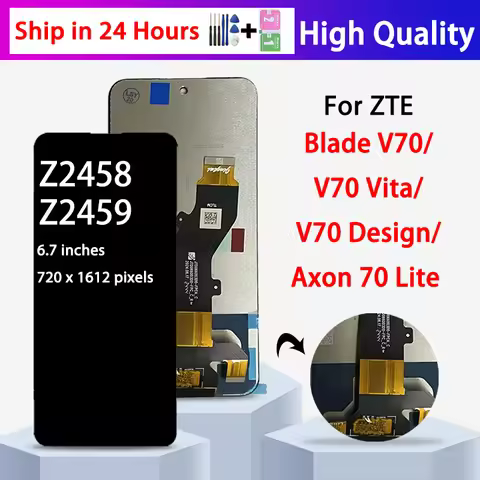 Axon 70 Lite Display For ZTE Blade V70 Vita Z2459 LCD Display Touch Screen Digitizer For ZTE Nubia V