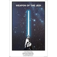 Star Wars Glow In The Dark Movie Poster Print Weapon of The Jedi Lightsaber Limited Edition