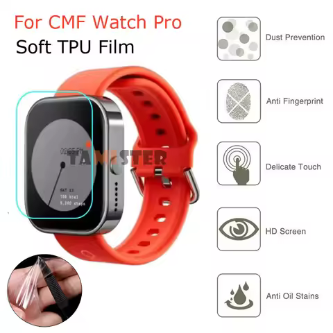 For CMF Watch Pro Film Soft TPU Protective Cover Hydrogel Film For CMF by Nothing Watch Pro Screen P