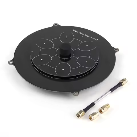 Triple Feed Patch Antenna Multi-Purpose Directional Circular Polarization Antenna Pagoda Array Anten