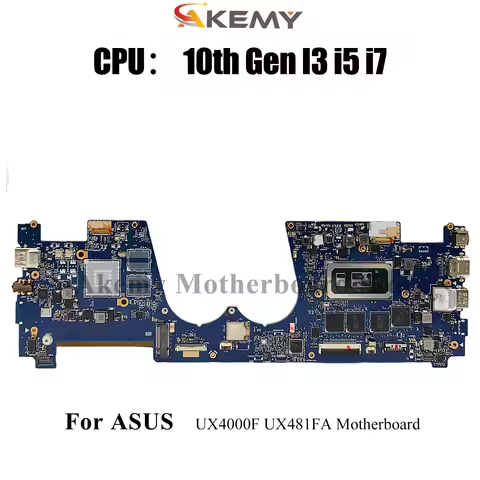 UX481FA Laptop Motherboard For ASUS ZenBook Duo UX481F UX481FL UX4000F Mainboard 10th Gen I3 i5 i7 t