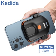 Kedida เครื่องเครื่องสแกนรหัสบาร์ 1D Barcode Scanner เลเซอร์แบบพกพาไร้สายผ่านบลูทูธ 2D บาร์โค้ด QR สแกนเนอร์ทำงานร่วมกับ Windows, Mac, Android,IOS สำหรับคลังสินค้าร้านขายหนังสือห้องสมุด