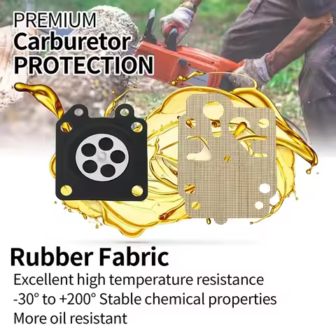 5 Set Brush Cutter Carburator Repair Walbro Carburetor Gaskets Four-Piece Set Diaphragms for Carbura