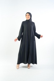 Gamis Abaya Mecca renda Elzatta Gamis wanita dewasa dress muslim baju lengan panjang gamis putih