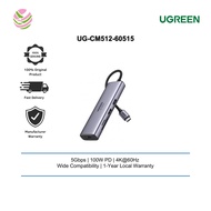UGREEN ADAPTER HIGH END USB-C 7-IN-1 DOCKING 2*USB3.0+ HDM 4K@60HZ + GIGABIT + SD&TF + PD CONVERTER 