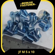 Screwdriver head Verseng bolt + M5 x 10 mm