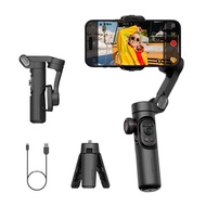 AOCHUAN 3-Axis Gimbal Stabilizer for Smartphone, Gimbal w/RGB Magnetic Fill Light Upgraded Face Trac