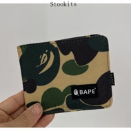 Bape Camo Ví Ngắn Nam Nữ Gấp Túi Đựng Thẻ Vải Không Ví TF-End-VN