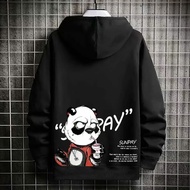 Sunpay Hodie Cowok Jaket Hoodie Pria Terbaru 2022 Keren Gaya Sweater Hodie Remaja Kekinian Jaket Cow