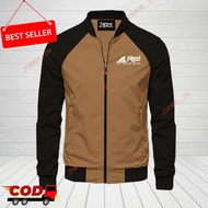 Jaket REI zipper bahan Flacee tebal / jaket motor out door indoor/Jaket bomber