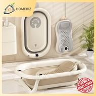 Besen Mandi Bayi Dengan Tapak Boleh Lipat, Mudah Simpan & Sokongan Mandian – Foldable Baby Bath Tub 