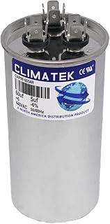 ClimaTek Round Capacitor - fits Carrier # HC98JA061D | 60/5 uf MFD 370/440 Volt VAC