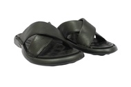 Rohde Men 7009 Sandal Slop Pria Warna Hitam Original Kulit Asli