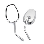 Universal 10mm Motorcycle Rearview Mirrors Scooter Chrome Side Mirror For Suzuki GN 125 For Yamaha J