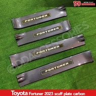 ชายบันได Fortuner 2015 2017 2018 2020 2021 2022 2023 2024 ครอบเต็ม ลาย carbon Legender GR TRD ใส่ได้