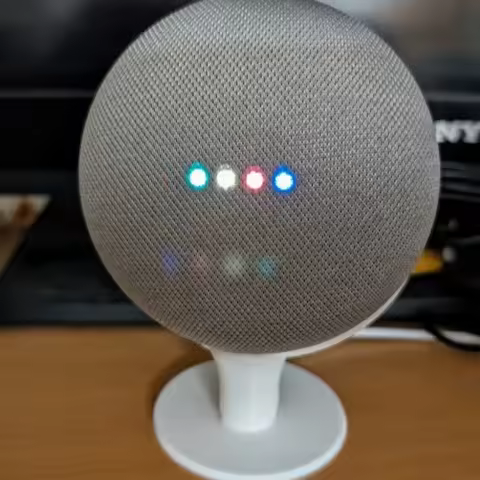 Smart Speaker Stand for Google Nest/Home Mini Protective Cover Simple Desktop Base Organizer Storage