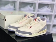 Nike Air Jordan 3喬丹3代籃球鞋｜顏色 奶油黃｜ 灰 ｜尺碼 36 36.5 37.5 38 38.5 39 40 40.5 41 42 42.5 43 44 44.5 45 46