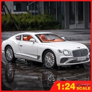 KLT 1:24 Bentley Continental GT Metal Alloy Toys Car Model Diecast Vehicle For Boys Kids Simulation 