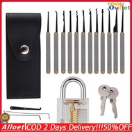 ปลดล็อค Locksmith Practice Lock Pick Key Extractor Padlock Lockpick Tool Kits