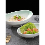 Happy Time Nordic Japanese Creative Ceramic Ingot Bowl Hotel Tableware Creative Dish Plate Special-S