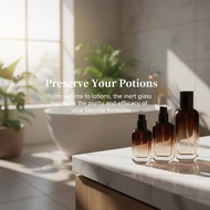 goodluckflood1sm] 30/50/100ml Gradient Brown Travel Lotion Pump Bottle Lash Shampoo Bottle For Hand 
