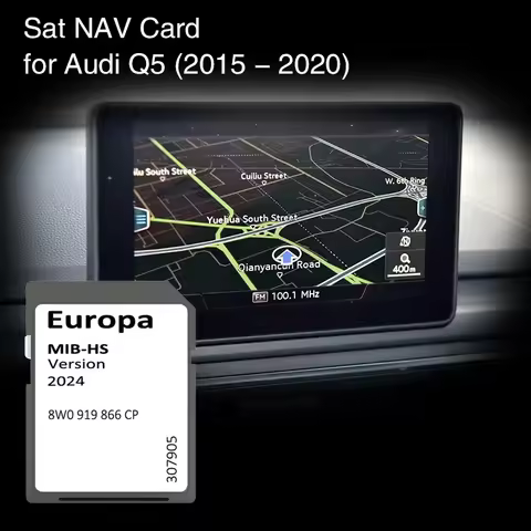 SD Card Europe 2024 Map for Audi Q5 2015-2020 Vehicle Navigation MIB-HS MHS2 System Sat Nav 16GB 8W0