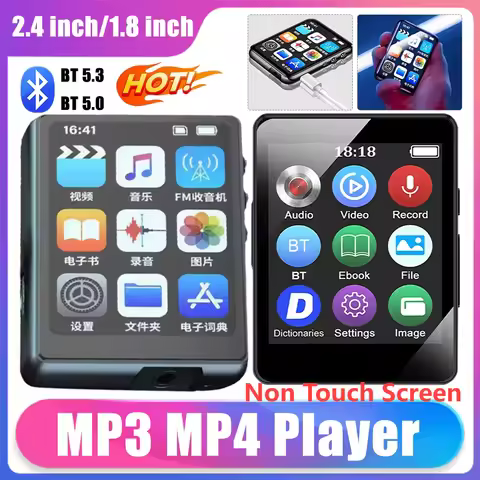MP3 MP4 Player Non Touch Screen HiFi MP4 Walkman Bluetooth Lossless Music Player Portable MP3 Player