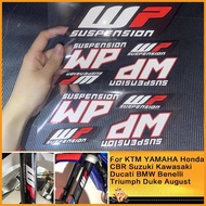 Reflective WP Fork Stickers Suspension Shocker Damper Motorcycle Decal Laser Rainbow Suspension Modi
