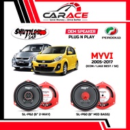 SHUTTLE LAB Speaker MYVI Lagi Best PlugandPlay Speaker PNP Front Rear Door PERODUA Myvi 2005-2017 OE