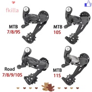 FKILLA Road Rear Derailleur, Durable Universal MTB Bicycle Shifter,  Steel Cycling Parts 7/8/9/10/11