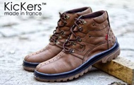 Ready || Sepatu Boots Pria Kickers Monster Coklat Safety