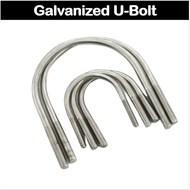 TheNutHouse 8mm Galvanized U-Bolts U Bend Screws GI U Shaped Bolt