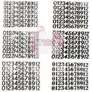Sticker Balloon Number 1,2,3,4,5,6,7,8,9,0 Size A5 For Foil Balloon 10inch ( 25cm ) And Bobo Balloon