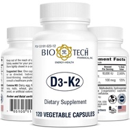 Bio-Tech D3-K2 120 Vegcaps