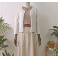 2HAND JAPANESE CARDIGAN FALL-Winter COLOR-MIXED SWEATSHIRT