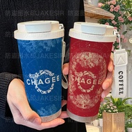 [Overlord Tea Ji Classic Style] CHAGEE Milk Tea Peripheral Thermos Cup Simple Atmospheric Tea Cup 31