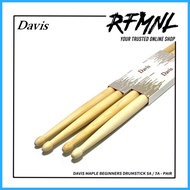 ◧ ✁ Davis Maple Beginners Drumstick 5A/7A -Pair